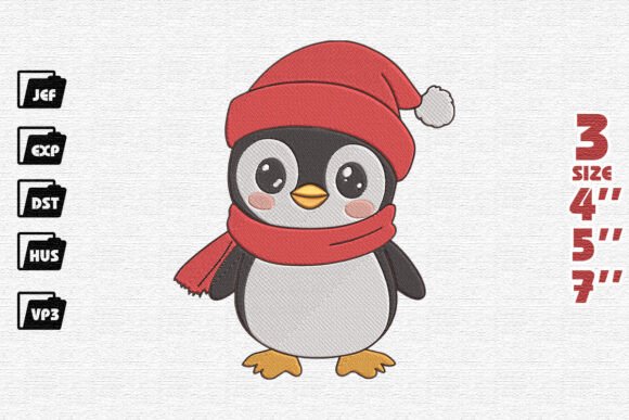 Cute Penguin Christmas Embroidery Review