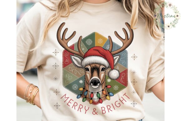 Review: Christmas Deer Embroidery PNG Clipart for Gifts