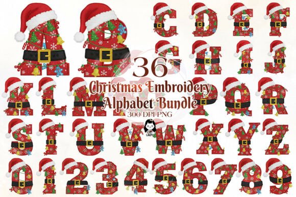 Review: Christmas Embroidery Alphabet Bundle for Craft Fairs
