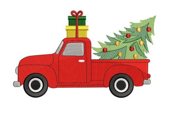 Review: Christmas Truck Embroidery for Boutique Apparel