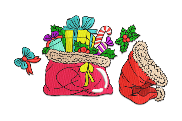 Review: Santa Christmas Gift Bag Embroidery Design
