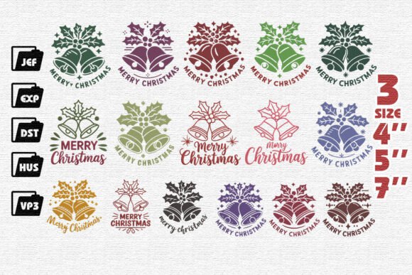 Review: Set of 15 Merry Christmas Embroidery Designs