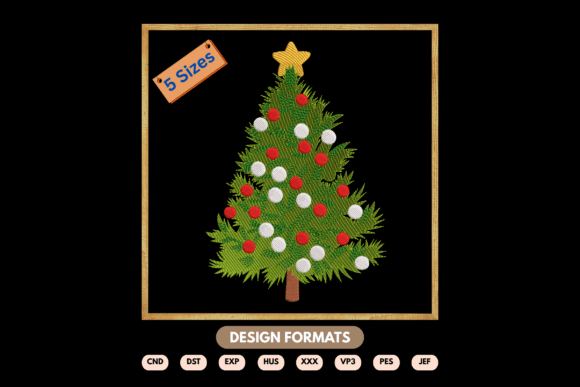 Reviewing the Christmas Tree Embroidery Design