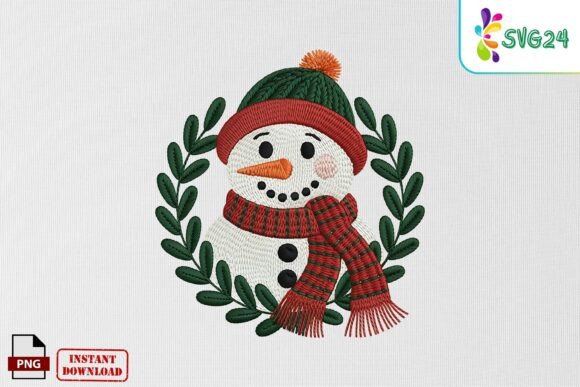 Reviewing the Cute Christmas Snowman Embroidery PNG
