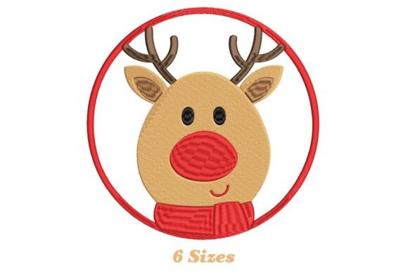 Reviewing the Reindeer Face Embroidery Design